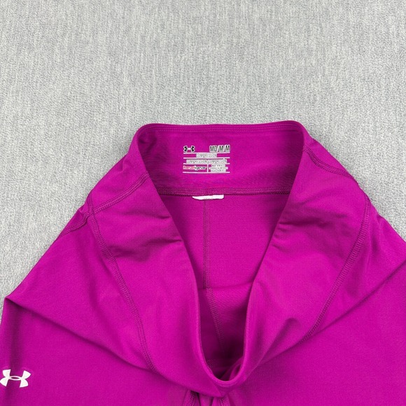 Under Armour Shorts Womens Medium Purple HeatGear Compression Training‎ Tights - Picture 4 of 9